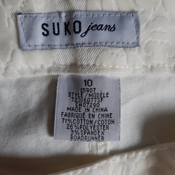 COPY - Suko off white patterned Jean's - Picture 6 of 8